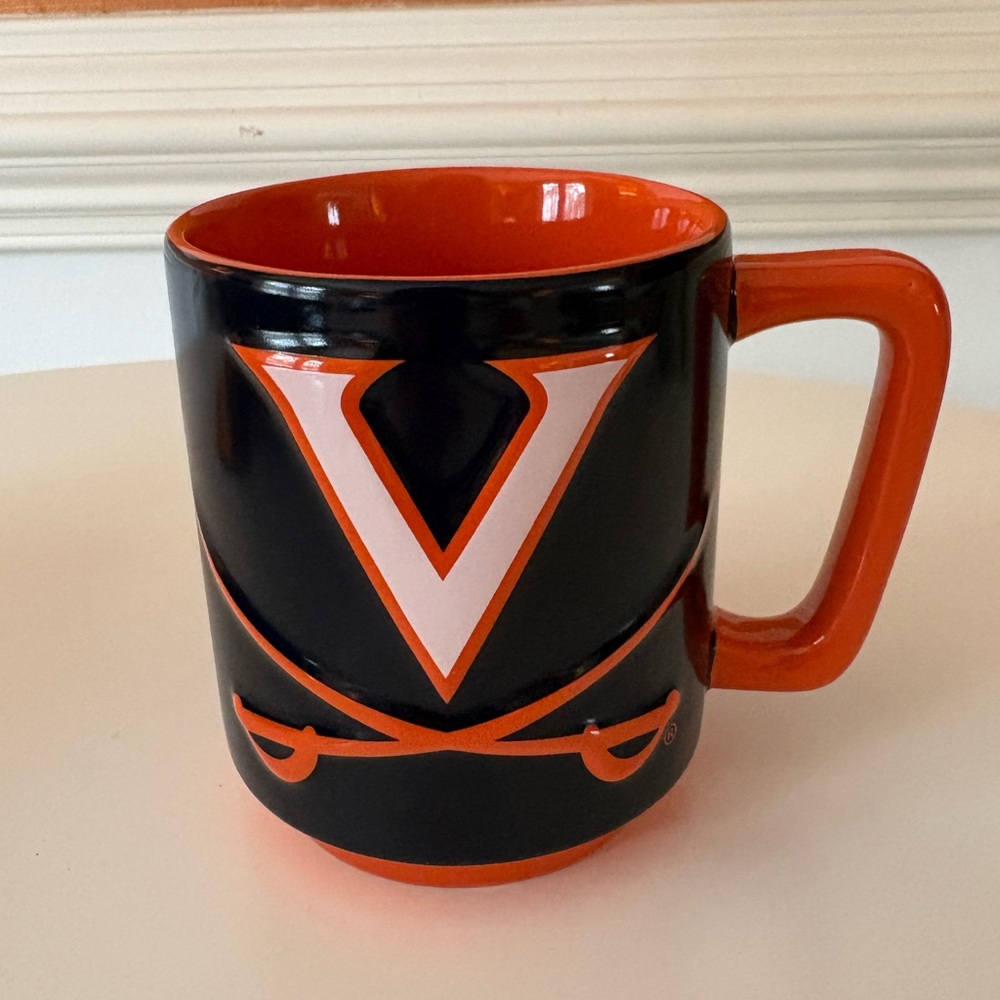 Virginia Cavaliers UVA Sabre Orange and Blue Mug